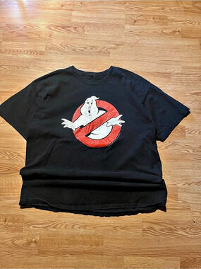 Ghostbusters Classic Logo Graphic T-Shirt in Black